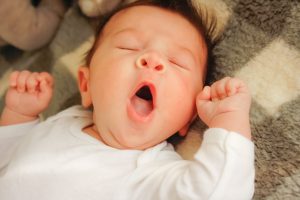Baby Boy Yawns And Stretches Plymouth Michigan United States February 21 2019